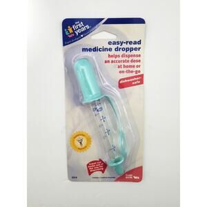 Vtg The First Years Baby Easy-Read Blue Medicine Dropper Dispenser SEALED